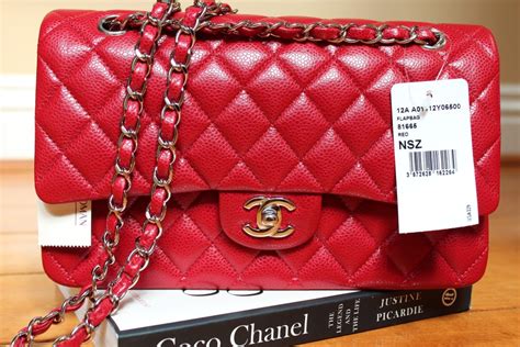 chanel bag red inside